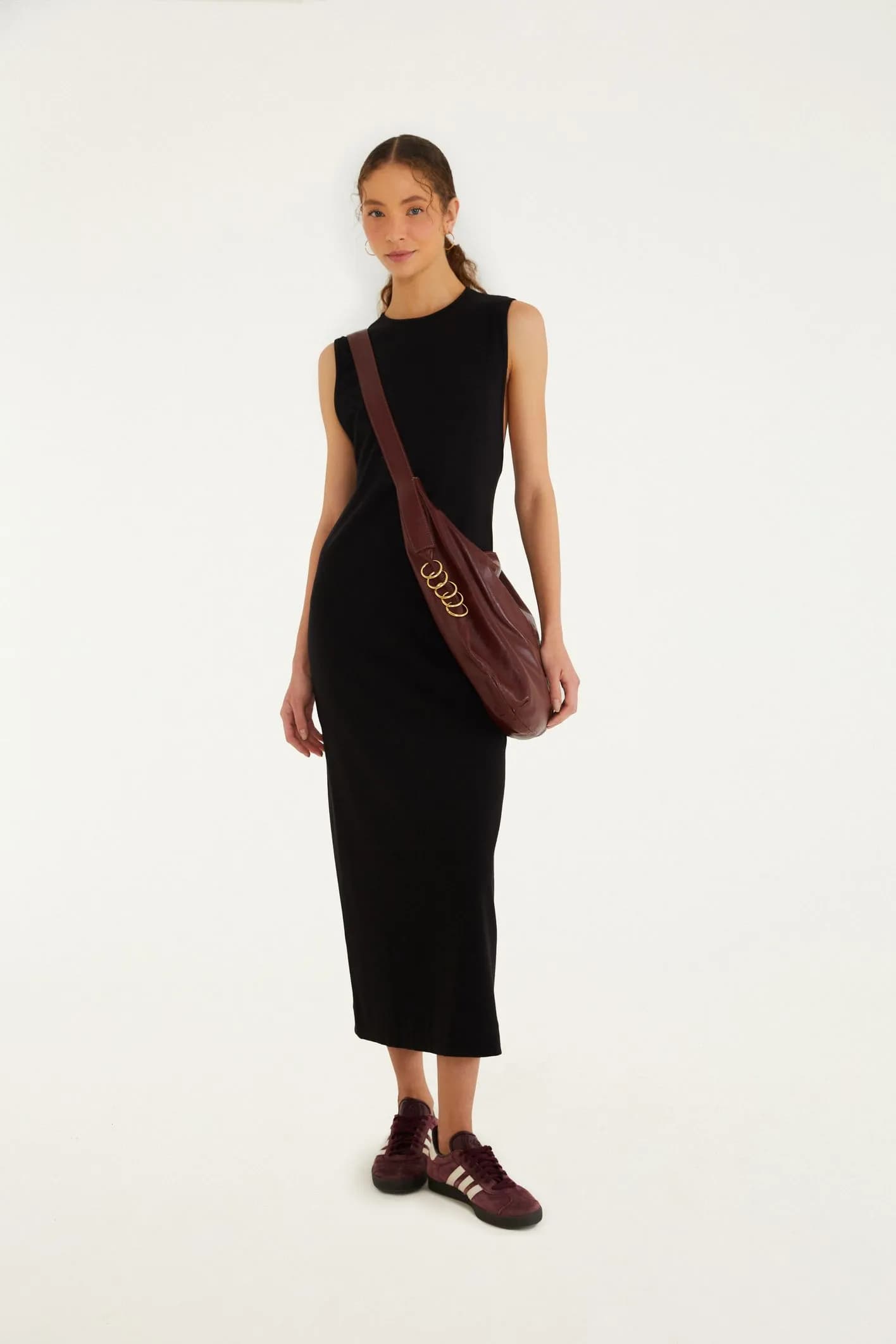 Vestido Rib Decote Costas