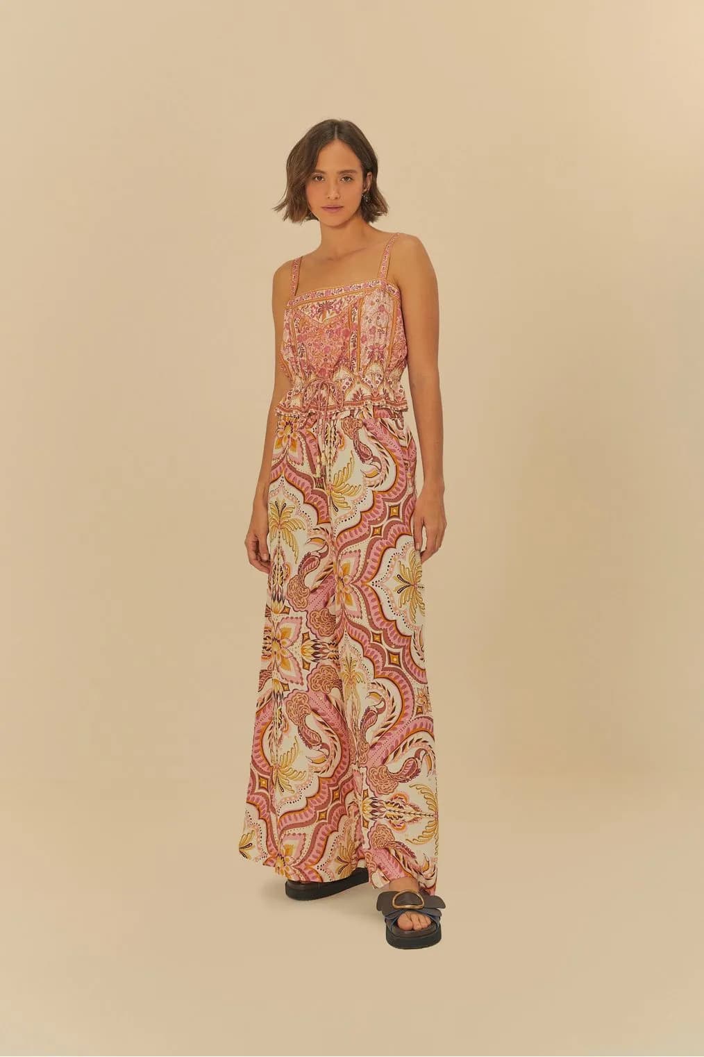 Conjunto lenço joia tropical