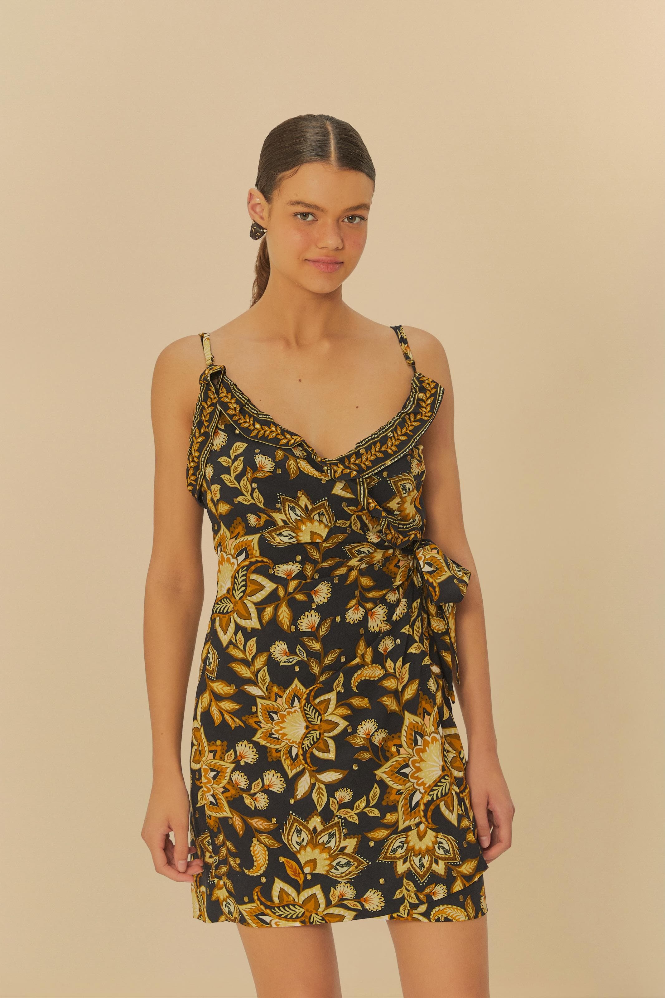 Vestido Curto Flora Abacaxi