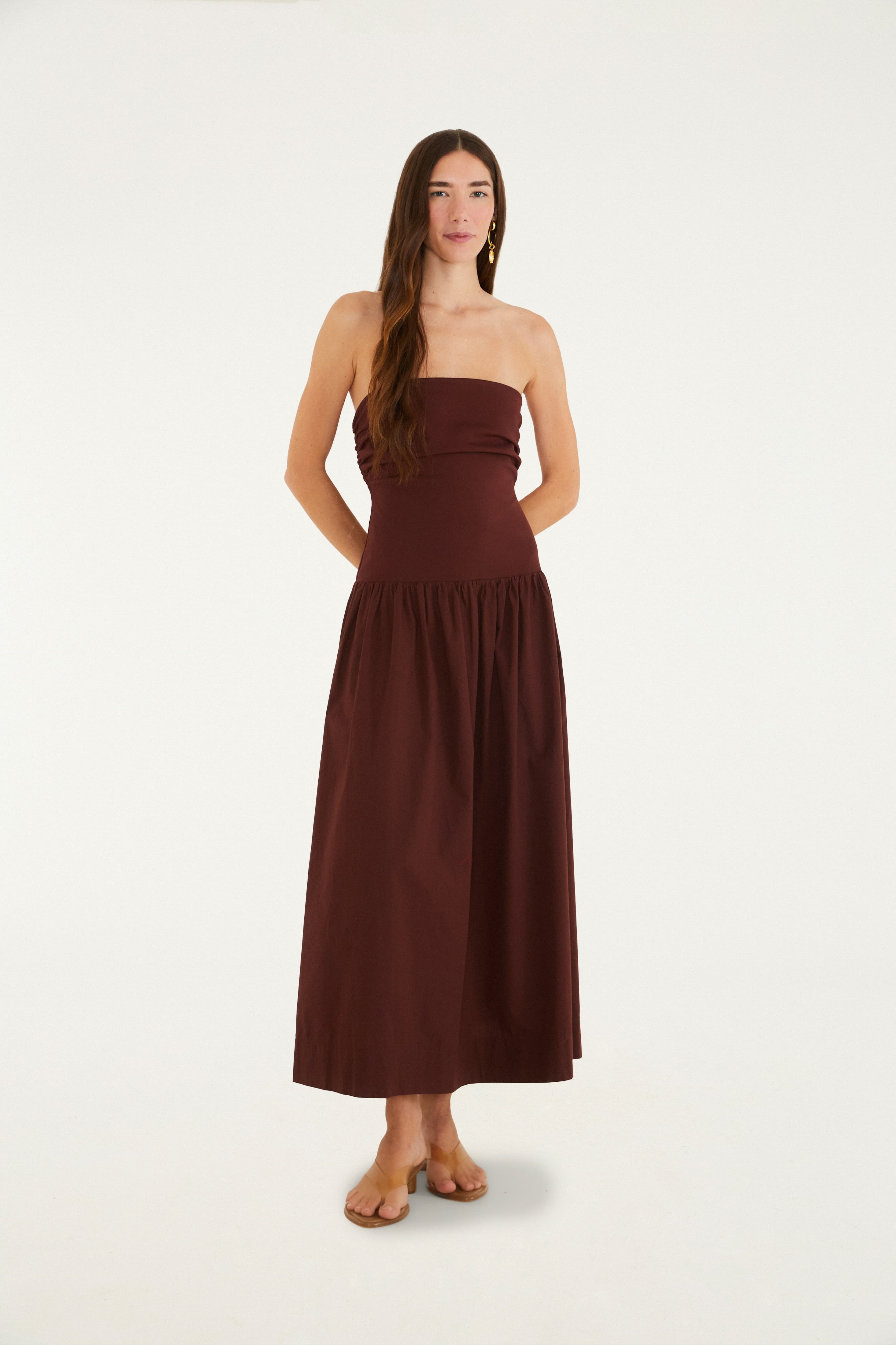 Vestido Saia Franzido