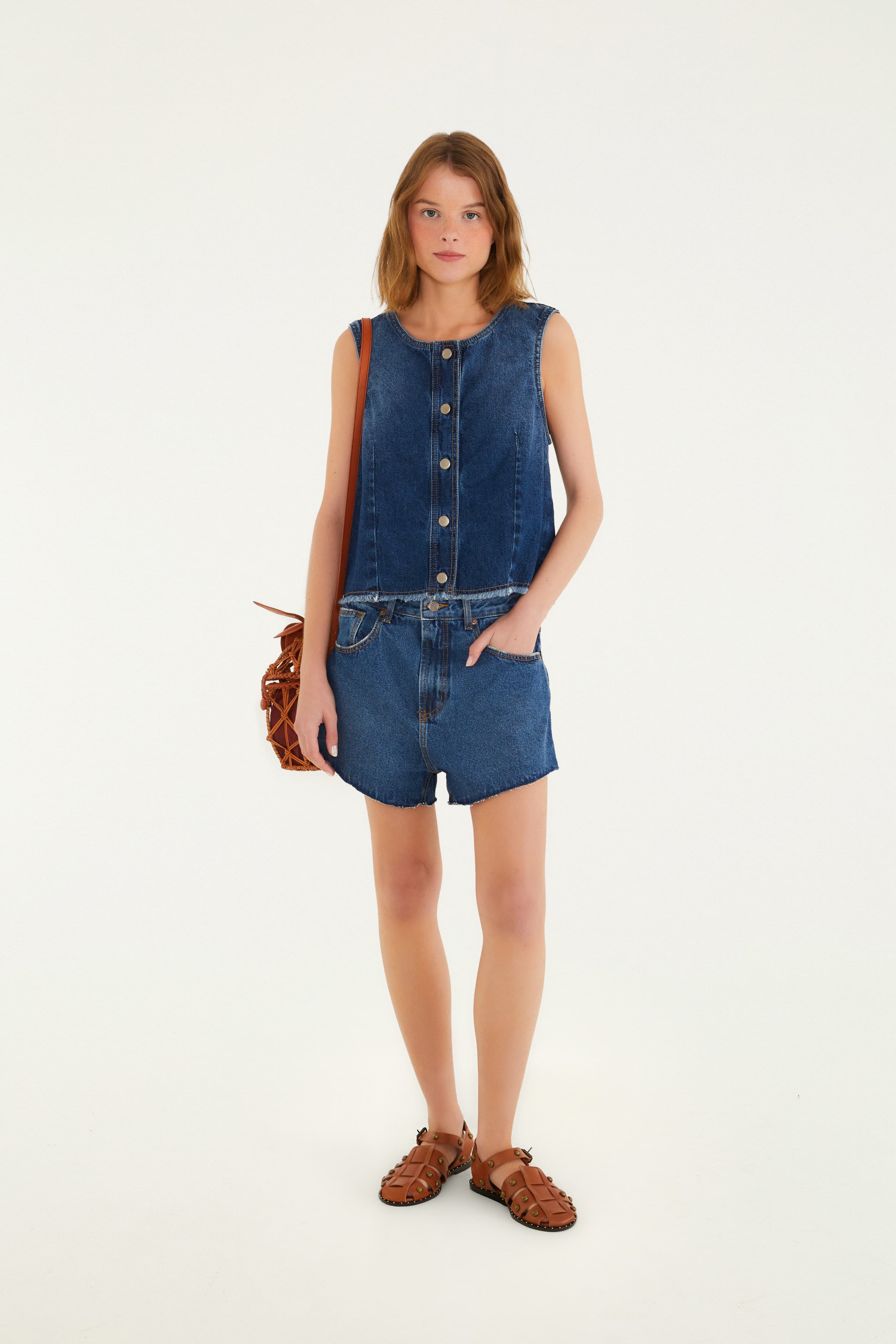 Conjunto Jeans Desfiado