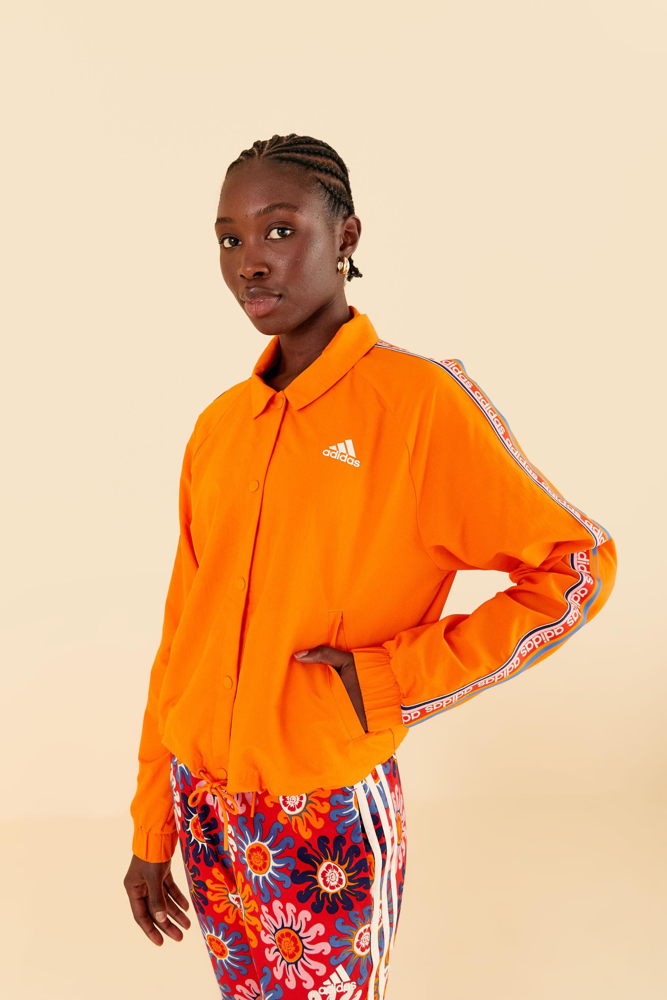 Casaco Adidas Estampado Sunny Day Orange