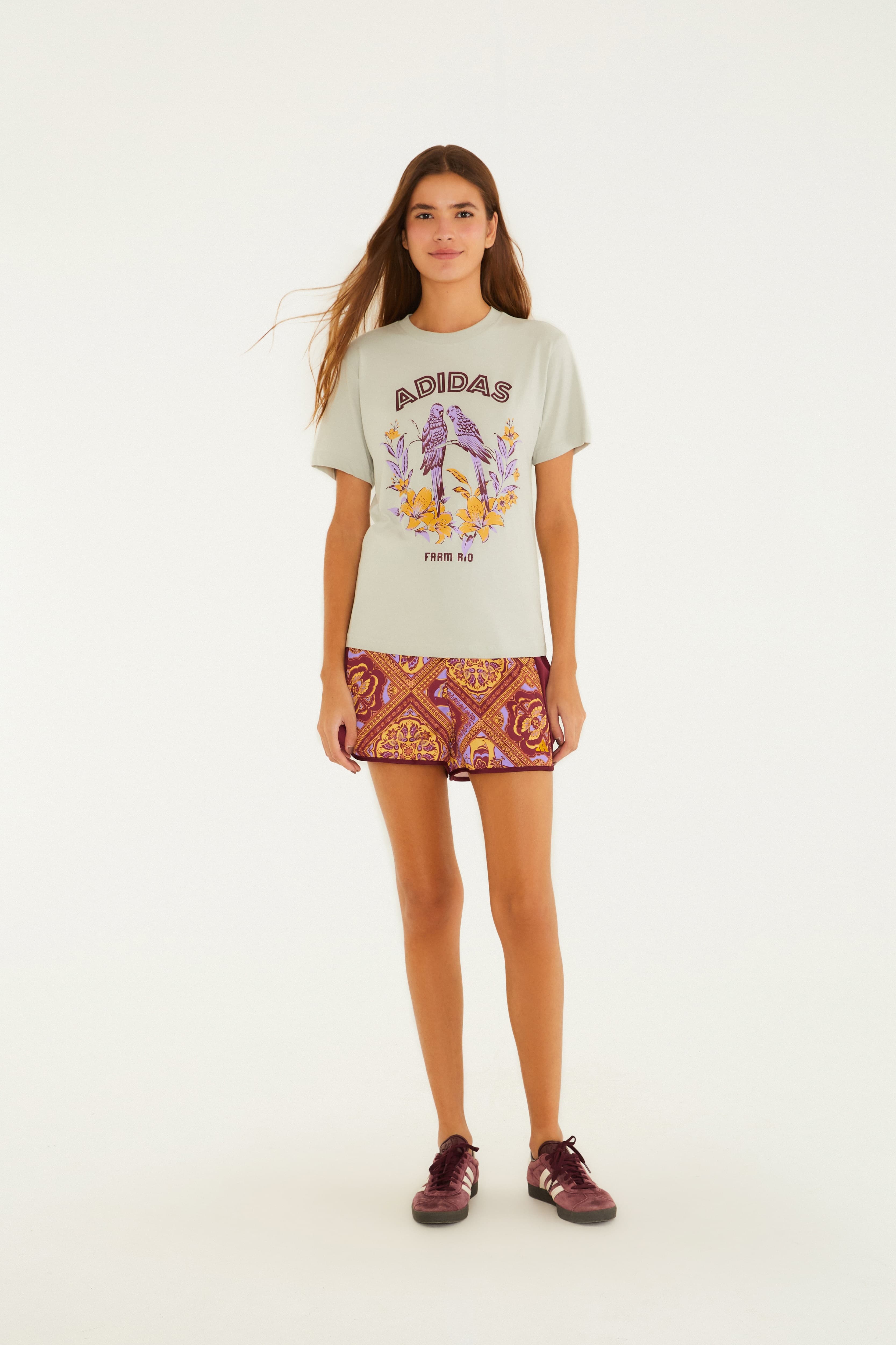 T-Shirt Adidas Pássaros Lilac